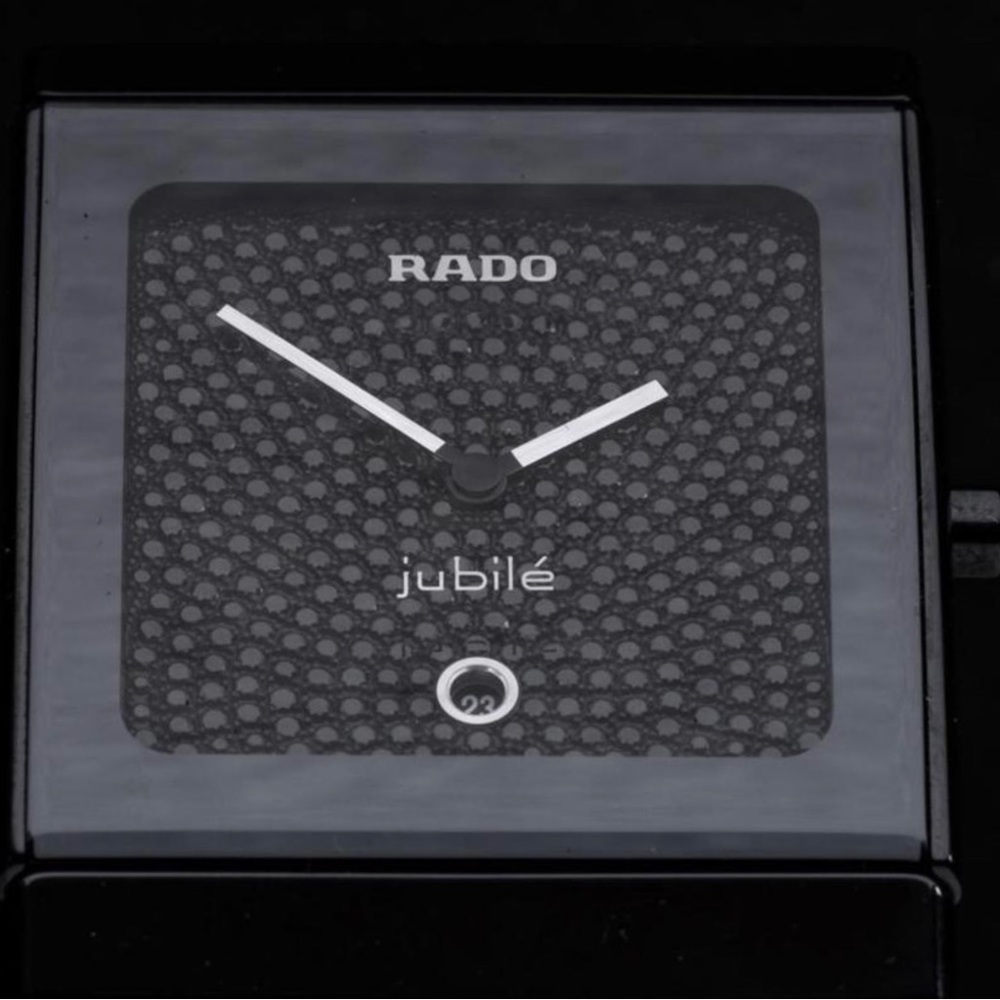 Rado Jubile Ceramica Black Pave Diamond Watch with Box 35 x 45 mm Size Up to 8” - Picture 2 of 5